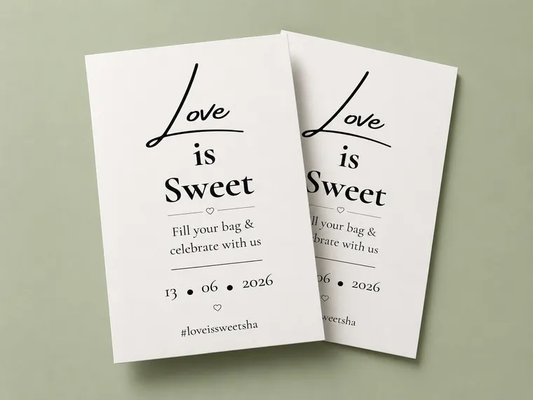 Printed wedding invitations