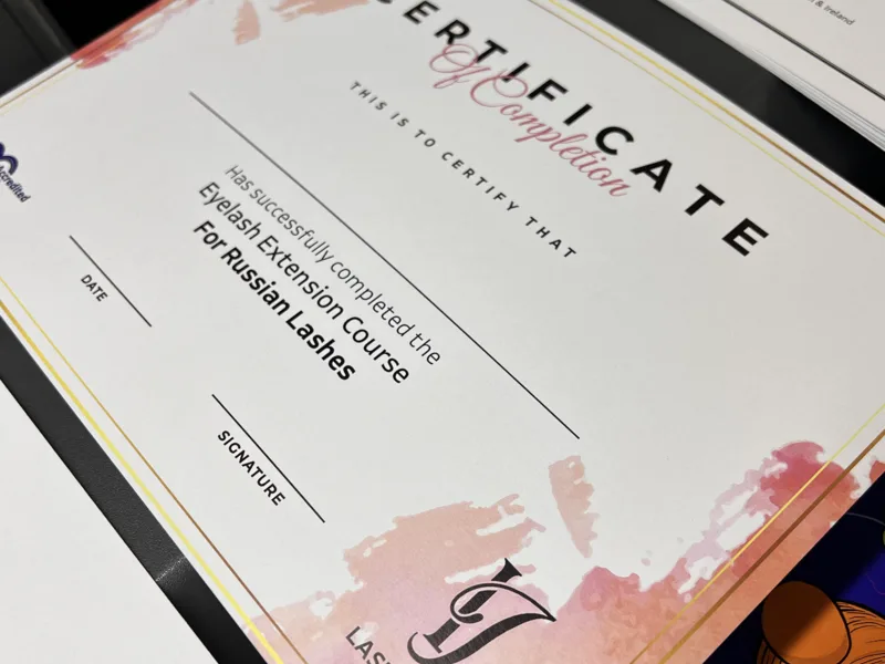 Certificate printing on premium card